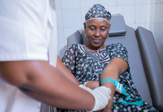 Fatoumata Tioye Coulibaly bénéficiant de soins palliatifs